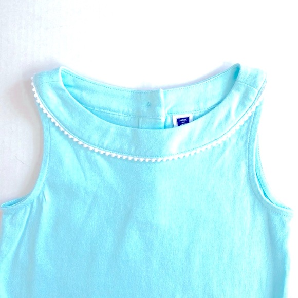 Janie and Jack Aqua Sleeveless Top, Size 4 - Picture 2 of 5